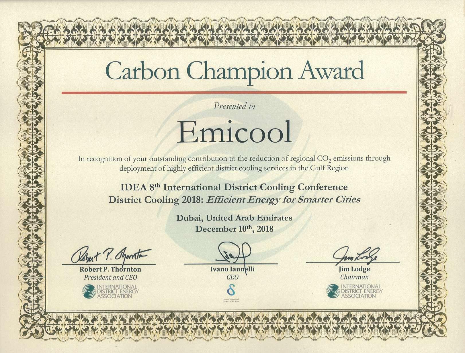 Carbon Champion Award