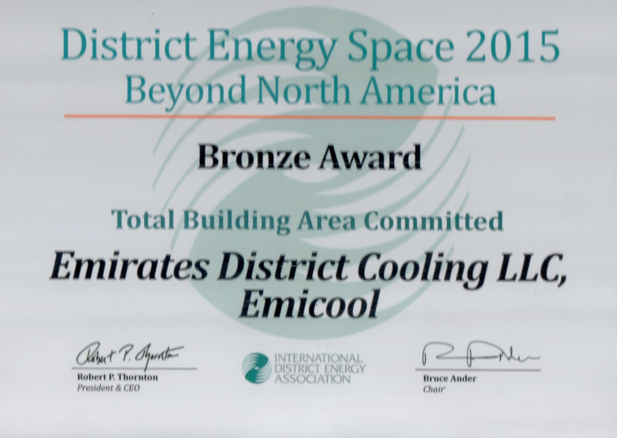 Bronze Award Total Building Area Committed